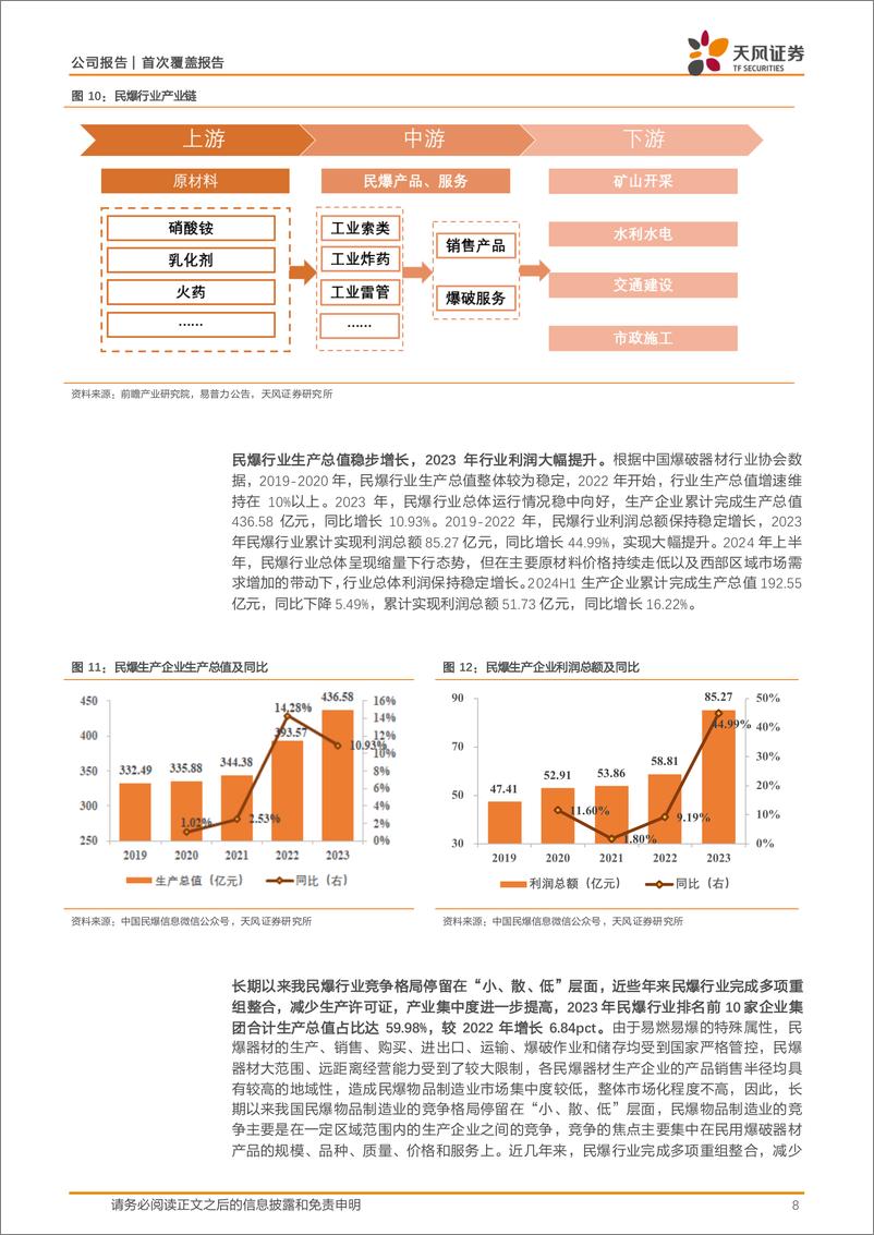 《高争民爆(002827)西藏民爆龙头，充分受益区域高景气-240904-天风证券-23页》 - 第8页预览图