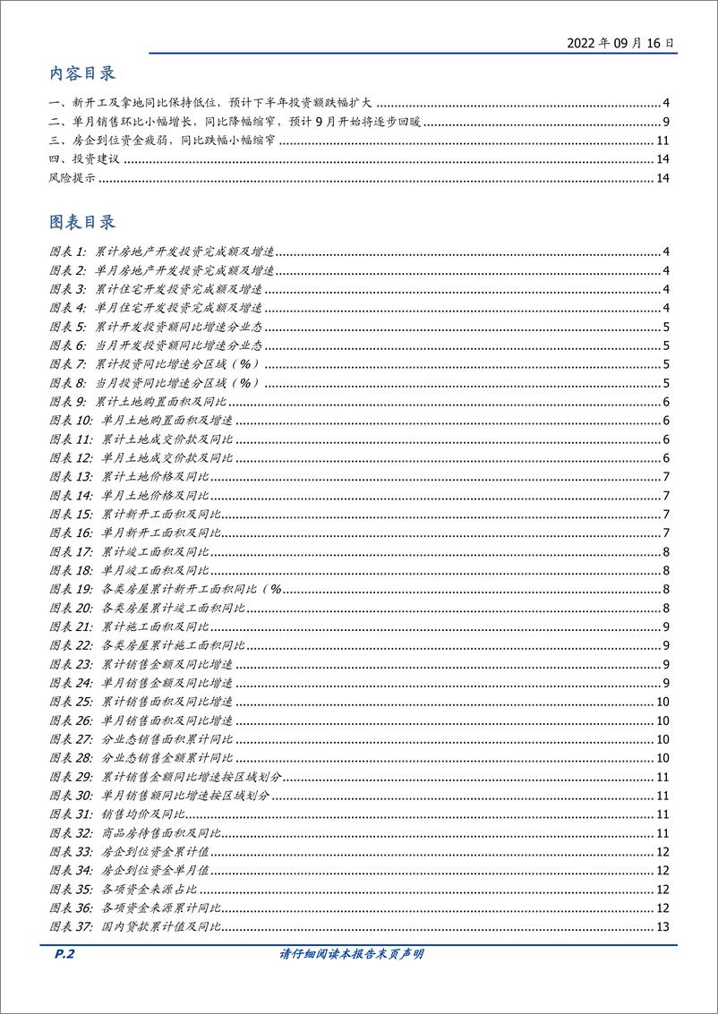 《房地产开发行业8月统计局数据点评：销售小幅复苏竣工环比大增，新开工及拿地疲弱导致下半年投资承压-20220916-国盛证券-15页》 - 第3页预览图