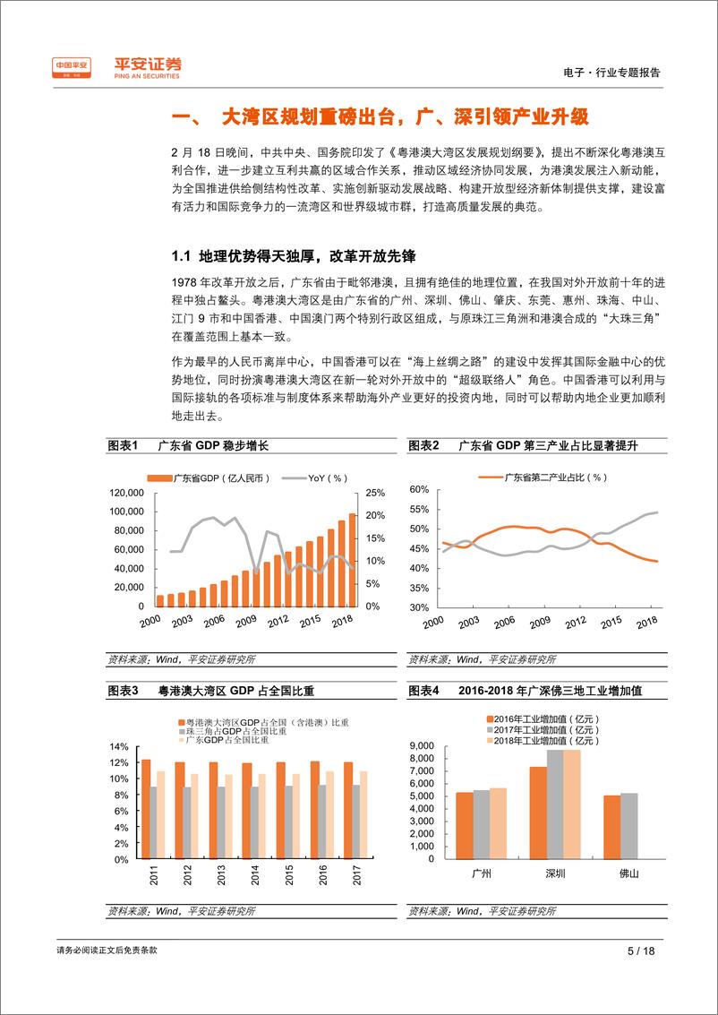 《电子行业粤港澳大湾区专题报告：智能制造创新升级，打造大湾区智慧城市群-20190228-平安证券-18页》 - 第6页预览图