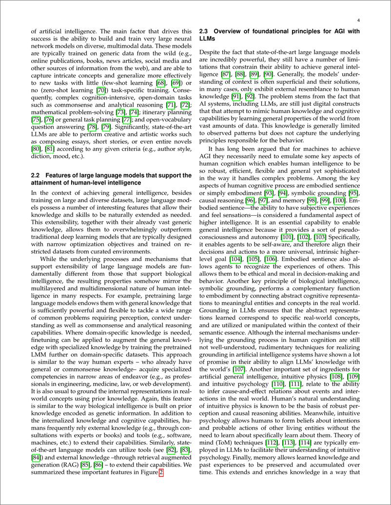 《通用人工智能＋(AGI)＋的大型语言模型：基础原理和方法的综述（40页）》 - 第4页预览图