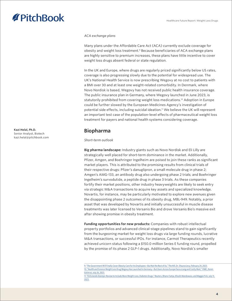 《PitchBook-医疗保健未来报告：减肥药（英）-2023》 - 第5页预览图