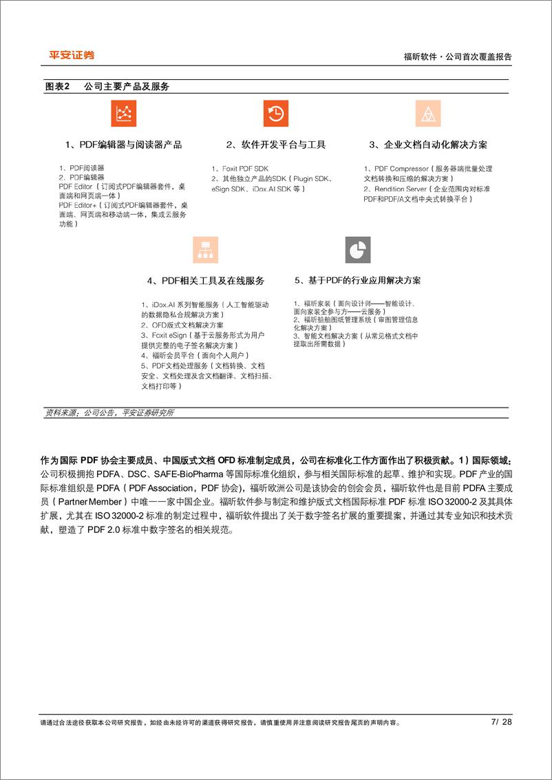 《福昕软件(688095)PDF%2bOFD版式软件领军者，双转型战略驱动成长-241120-平安证券-28页》 - 第7页预览图