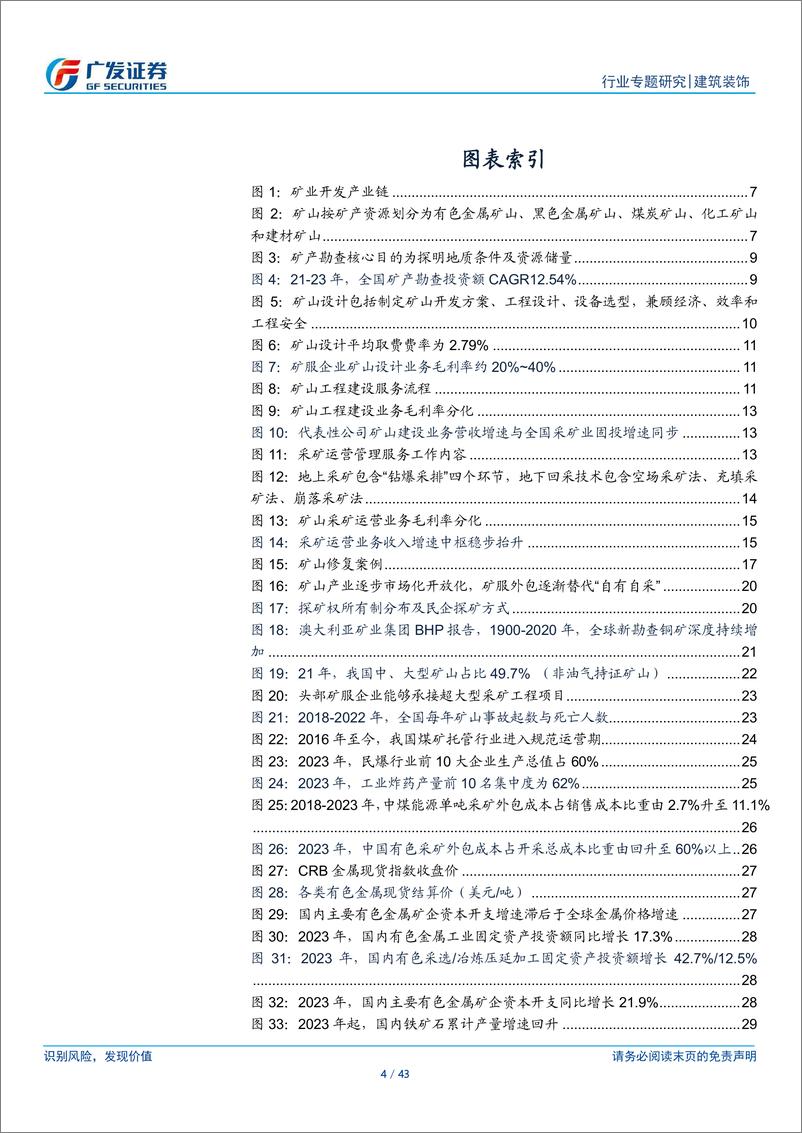 《建筑装饰行业矿业工程服务专题报告之一：政策需求双轮驱动，聚沙成塔空间广阔-240725-广发证券-43页》 - 第4页预览图