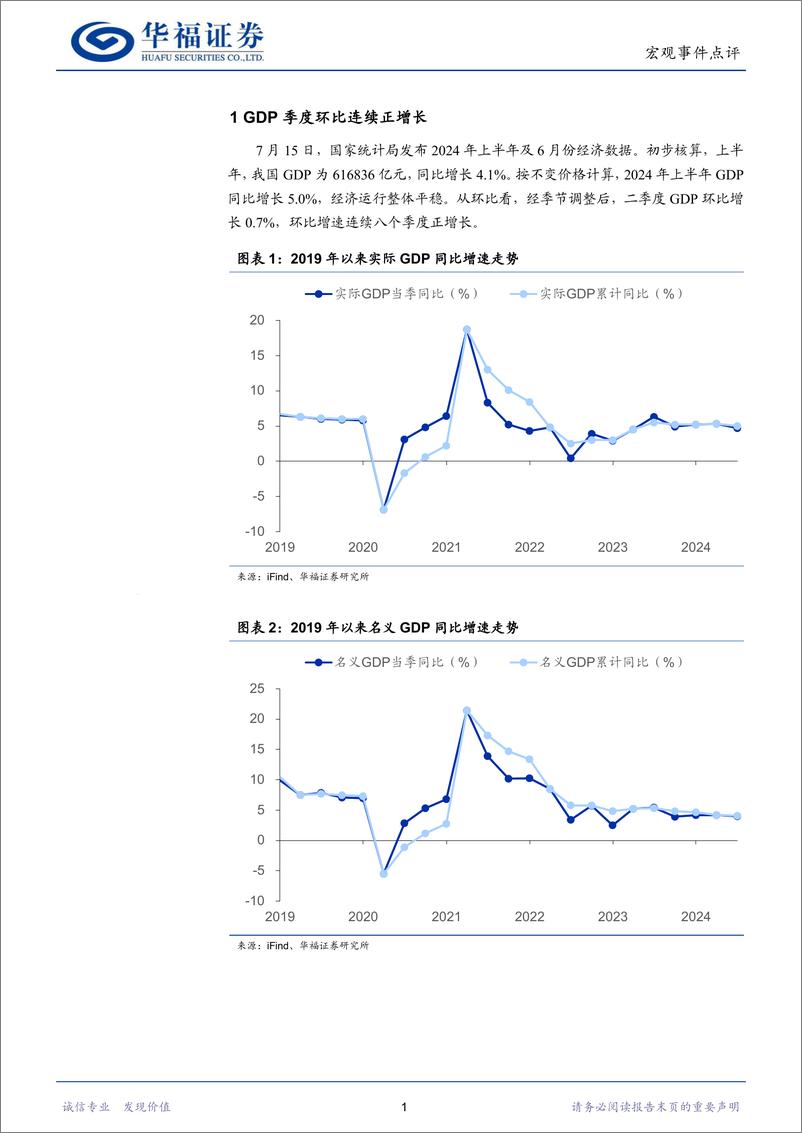《上半年经济数据点评：短期有波动、转型稳中进-240715-华福证券-15页》 - 第3页预览图