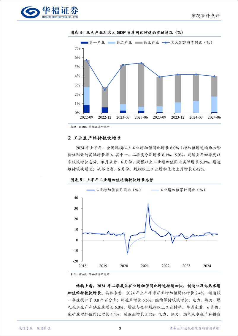 《上半年经济数据点评：短期有波动、转型稳中进-240715-华福证券-15页》 - 第5页预览图