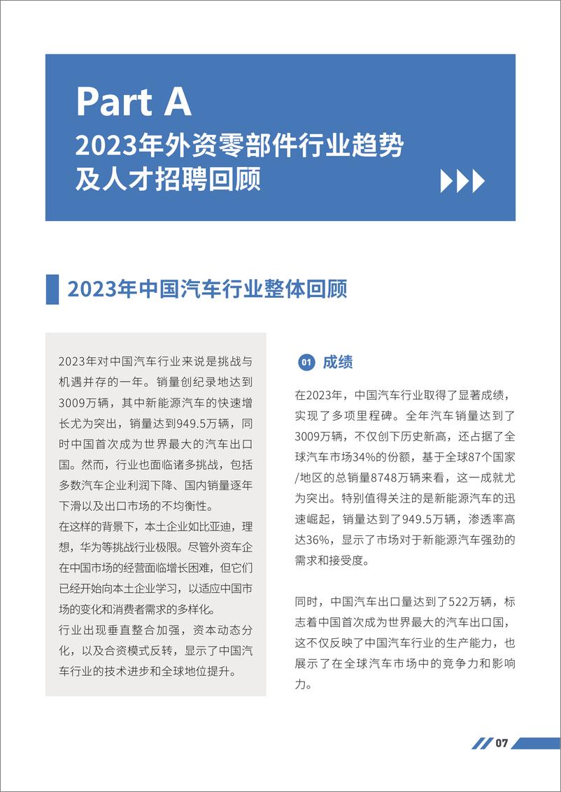 《2024外资汽车零部件行业趋势与人才招聘观察报告》 - 第7页预览图