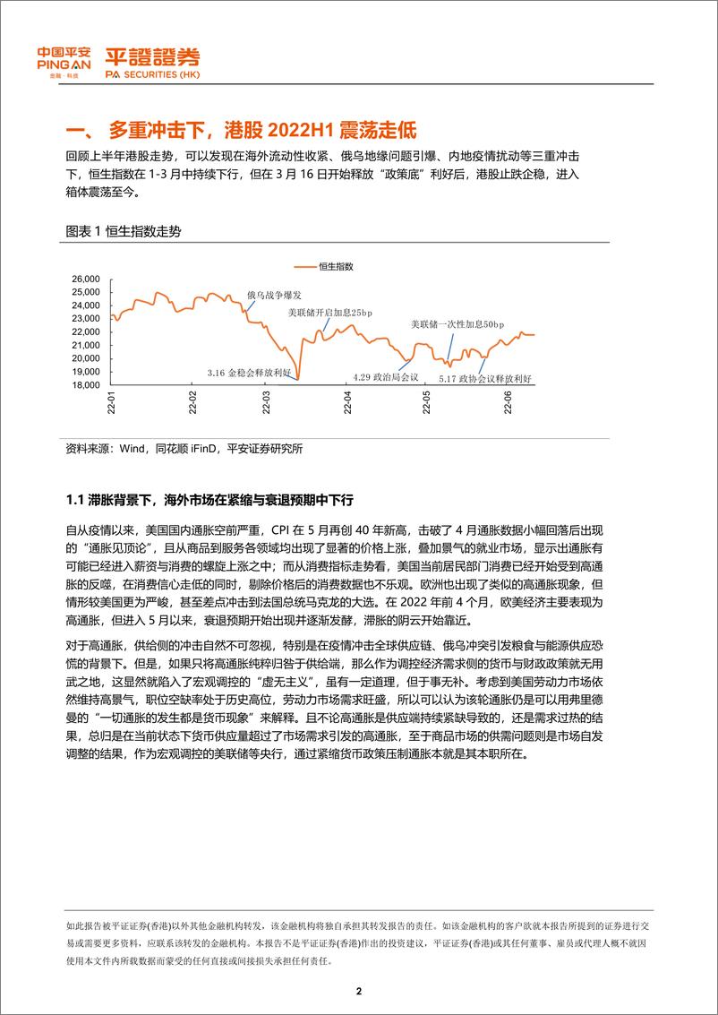 《港股策略：拨云见日，拾级而上-20220616-平安证券（香港）-16页》 - 第3页预览图