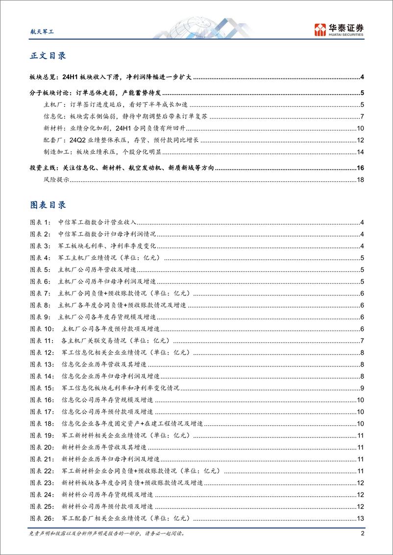 《航天军工行业专题研究：业绩持续承压，板块或已完成筑底-240902-华泰证券-21页》 - 第2页预览图