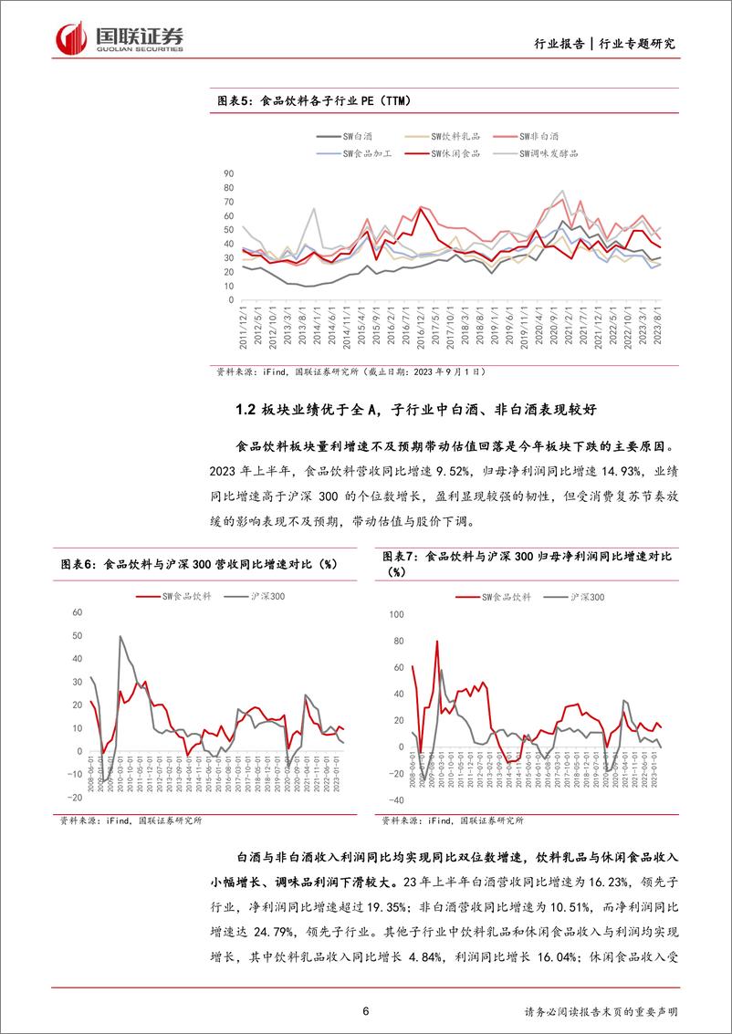 《食品饮料行业：酒类基本面修复稳健，大众品业绩持续改善-20230904-国联证券-37页》 - 第7页预览图