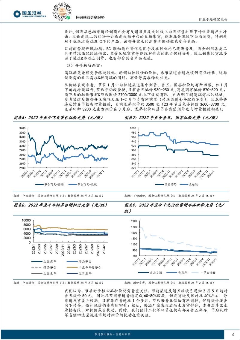 《食品饮料行业研究：春节调研反馈：动销回暖，分化延续-20240217-国金证券-17页》 - 第6页预览图