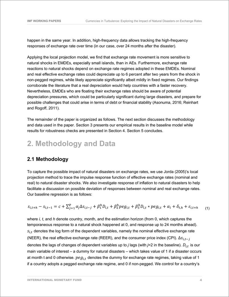 《IMF-动荡中的货币：探索自然灾害对汇率的影响（英）-2024-37页》 - 第6页预览图