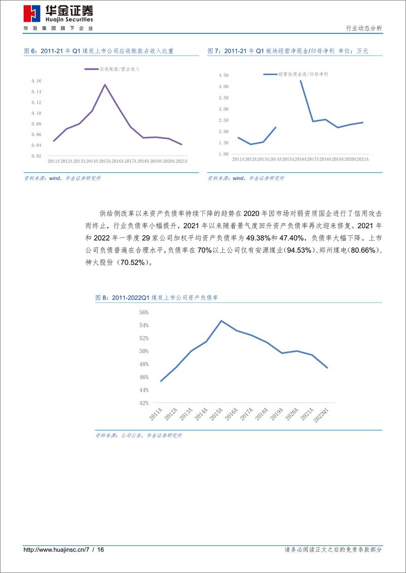 《2021年&2022年一季度煤炭行业财报综述：高景气或将延续，基金普遍增持-20220430-华金证券-16页》 - 第8页预览图