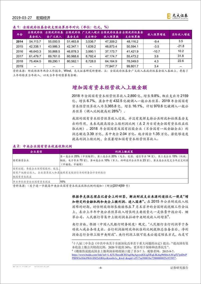 《财政政策系列报告之五：财政缺口靠什么弥补？-20190327-光大证券-10页》 - 第5页预览图