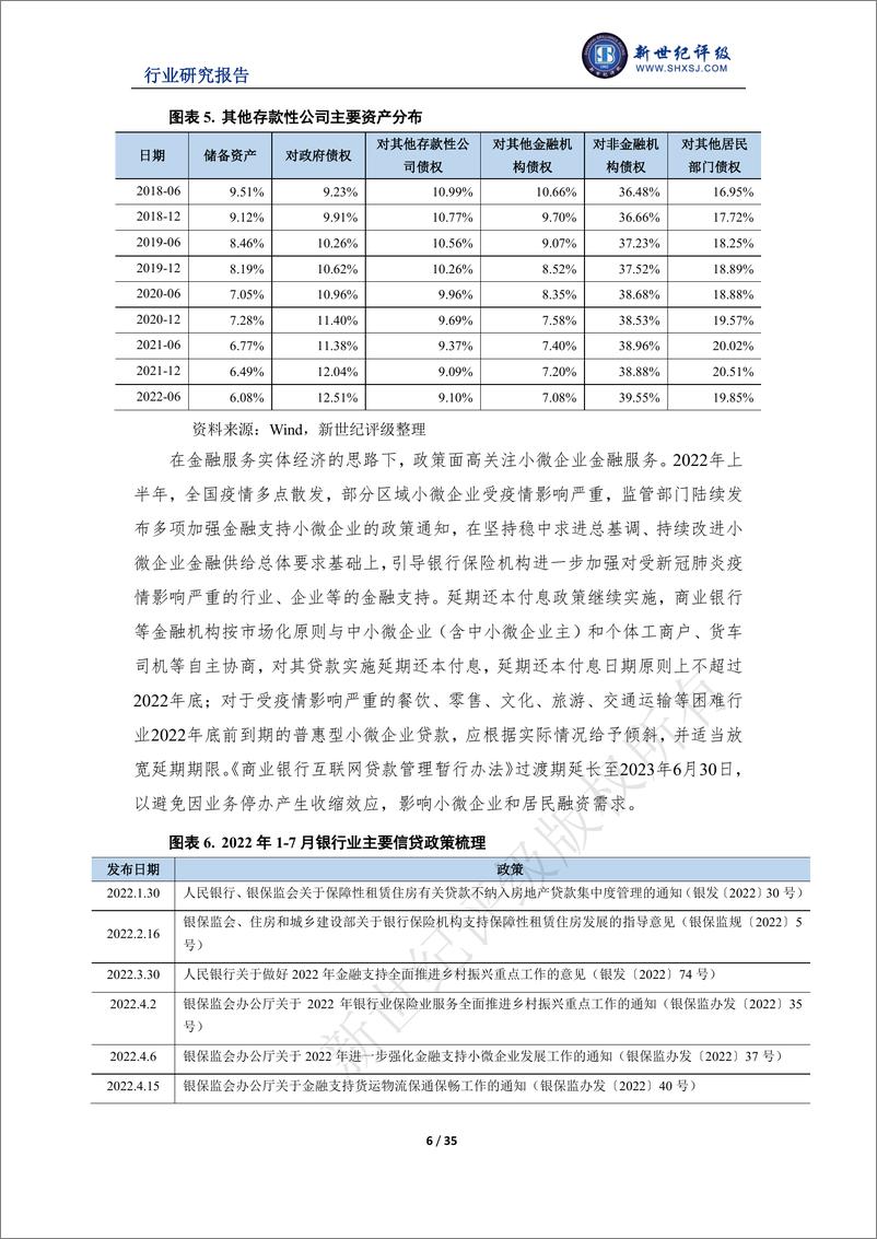 《新世纪评级-2022年上半年银行业信用观察-35页》 - 第7页预览图