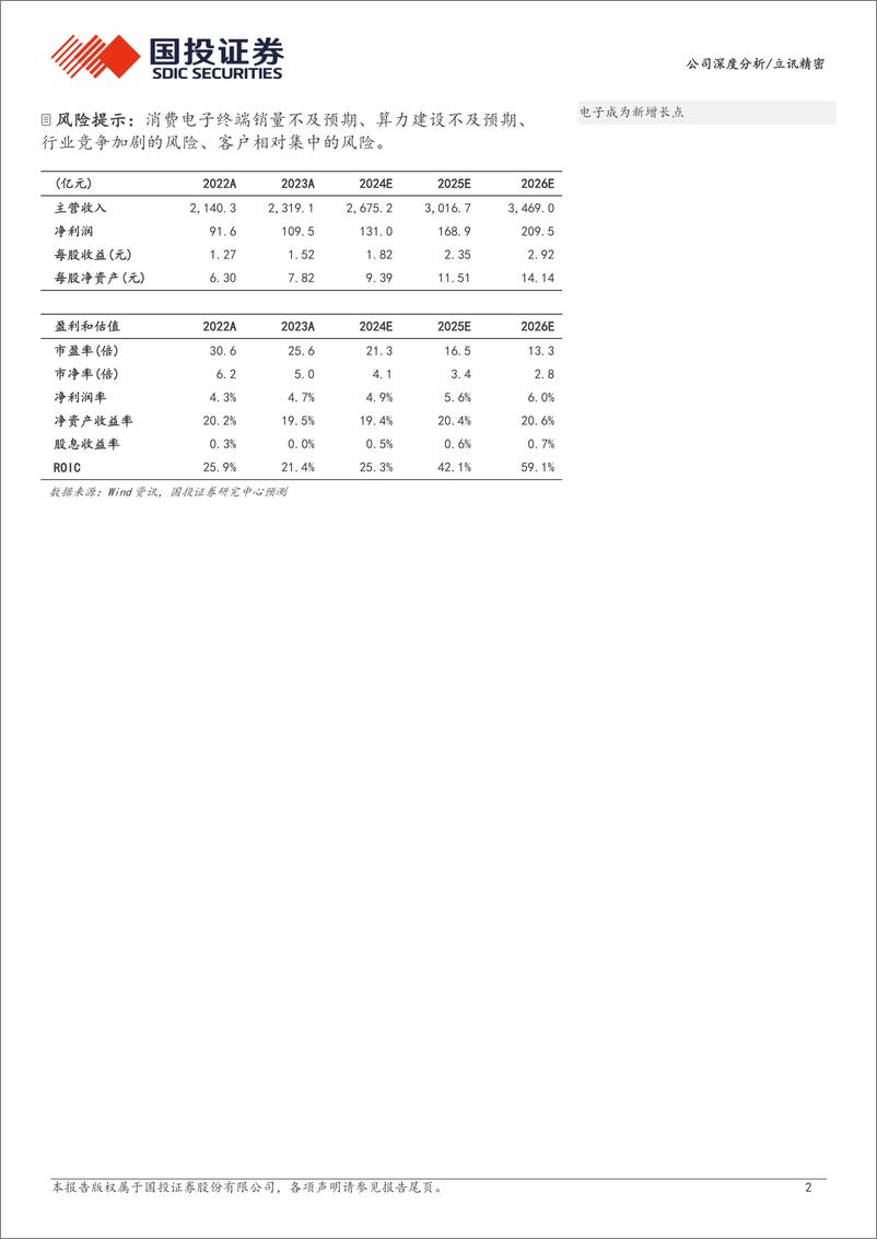 《国投证券-立讯精密-002475-紧抓AI时代机遇，成长再上新台阶》 - 第2页预览图