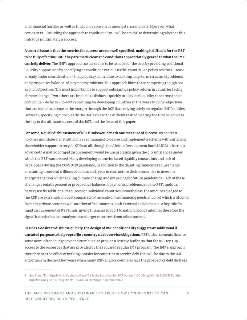 《全球发展中心-国际货币基金组织的韧性和可持续性信托：条件如何帮助各国建立韧性（英）-2024.3-32页》 - 第5页预览图