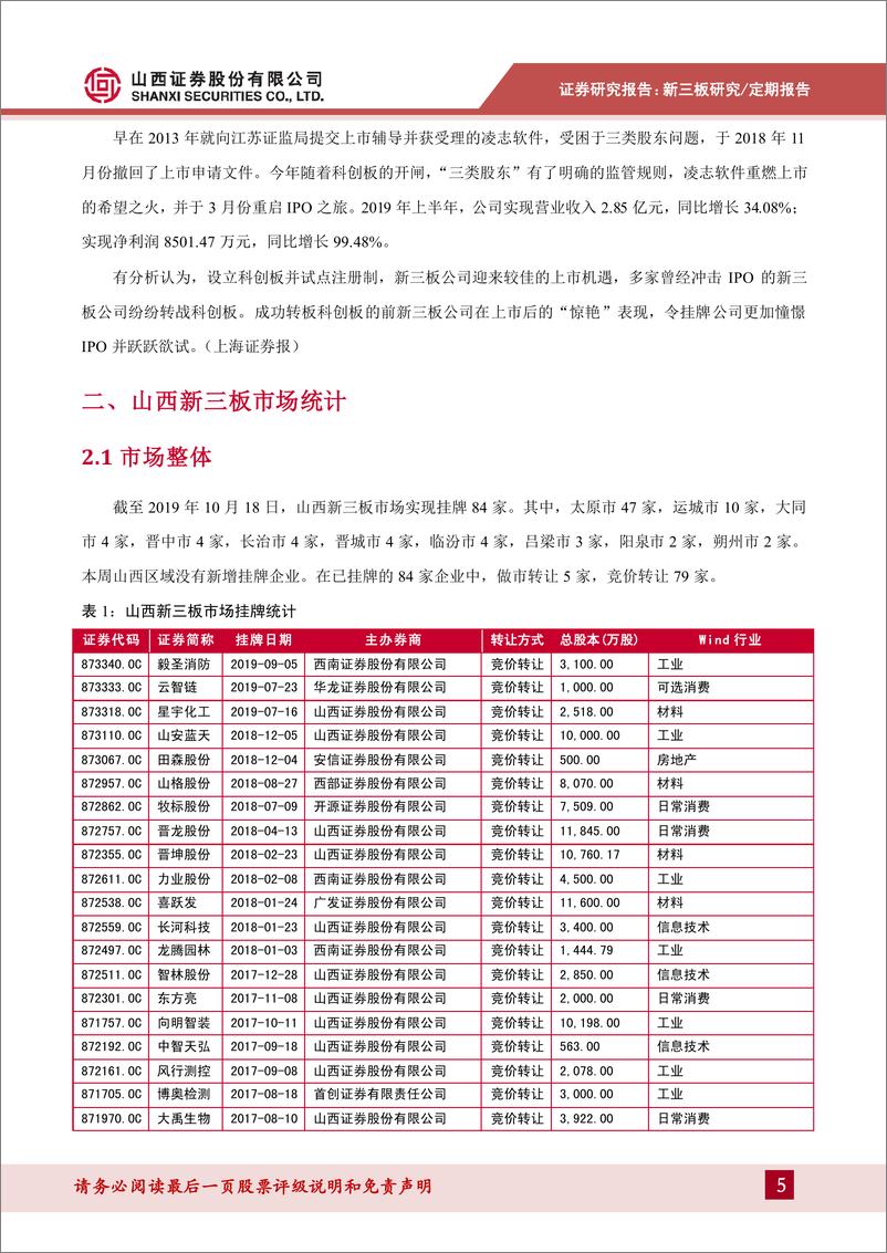 《山西新三板动态：多家原终止IPO新三板公司宣布重启IPO-20191018-山西证券-14页》 - 第6页预览图