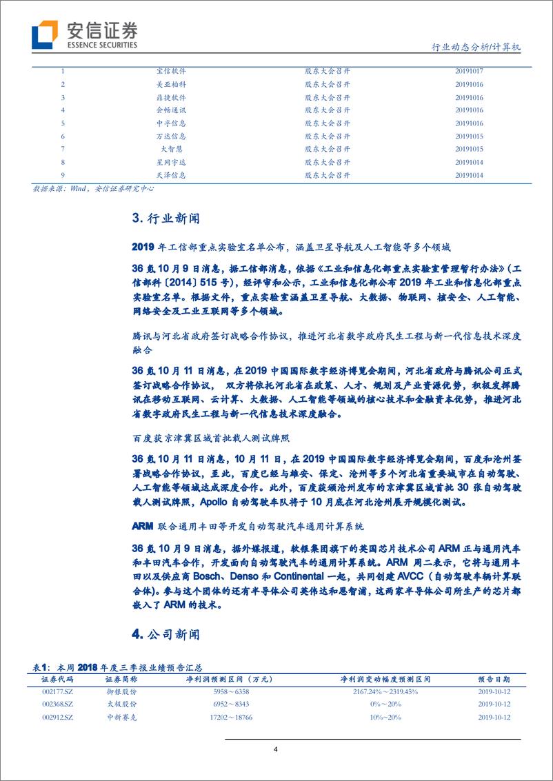 《计算机行业动态报告：三季报行情火热，还有哪些高增长？-20191013-安信证券-16页》 - 第5页预览图