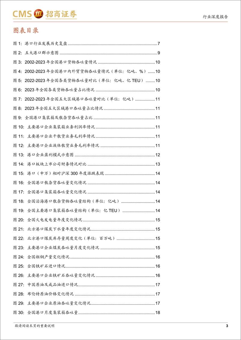 《港口行业深度报告：防御与景气兼具，长周期维度的优质资产-240818-招商证券-50页》 - 第3页预览图