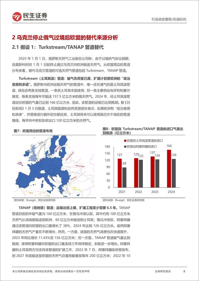 《天然气行业系列研究之一：乌克兰停止俄罗斯过境天然气，影响几何？-250115-民生证券-15页》 - 第5页预览图