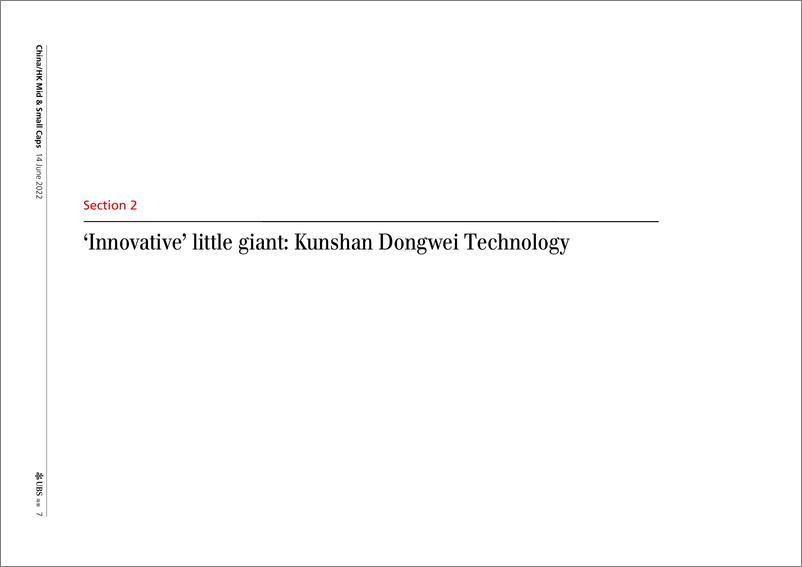 《瑞银-中国投资策略-中国香港中小盘股主题五：SFPI内部的Alpha搜索(第二部分)-‘特殊的’和‘创新的’小巨头-2022.6.14-21页》 - 第8页预览图