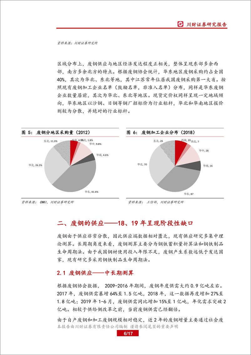 《钢铁行业深度报告：废钢平衡表再探，19年将维持紧平衡-20190920-川财证券-17页》 - 第7页预览图