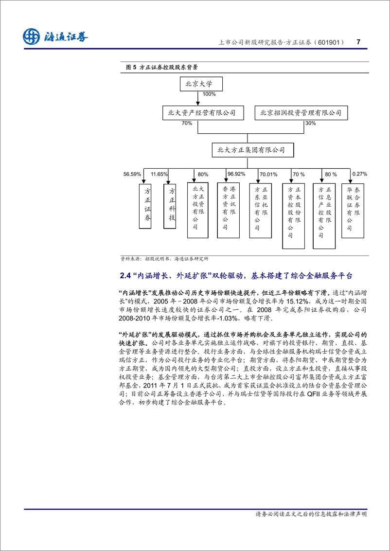 《方正证券（海通证券）-深度报告-地域优势明显、创新牌照齐全的中型券商-110725》 - 第8页预览图