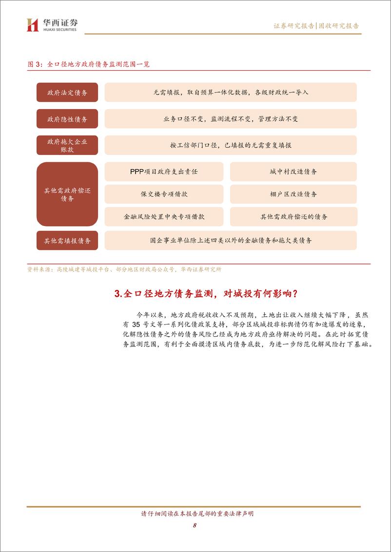 《城投解惑系列之九：全口径地方债务监测，新一轮债务上报？-241119-华西证券-12页》 - 第8页预览图