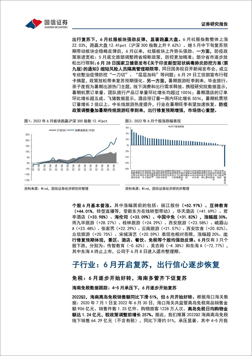 《社会服务行业7月投资策略暨中报前瞻：鼓励出游信号明显，暑期行情有望升温-20220710-国信证券-20页》 - 第7页预览图