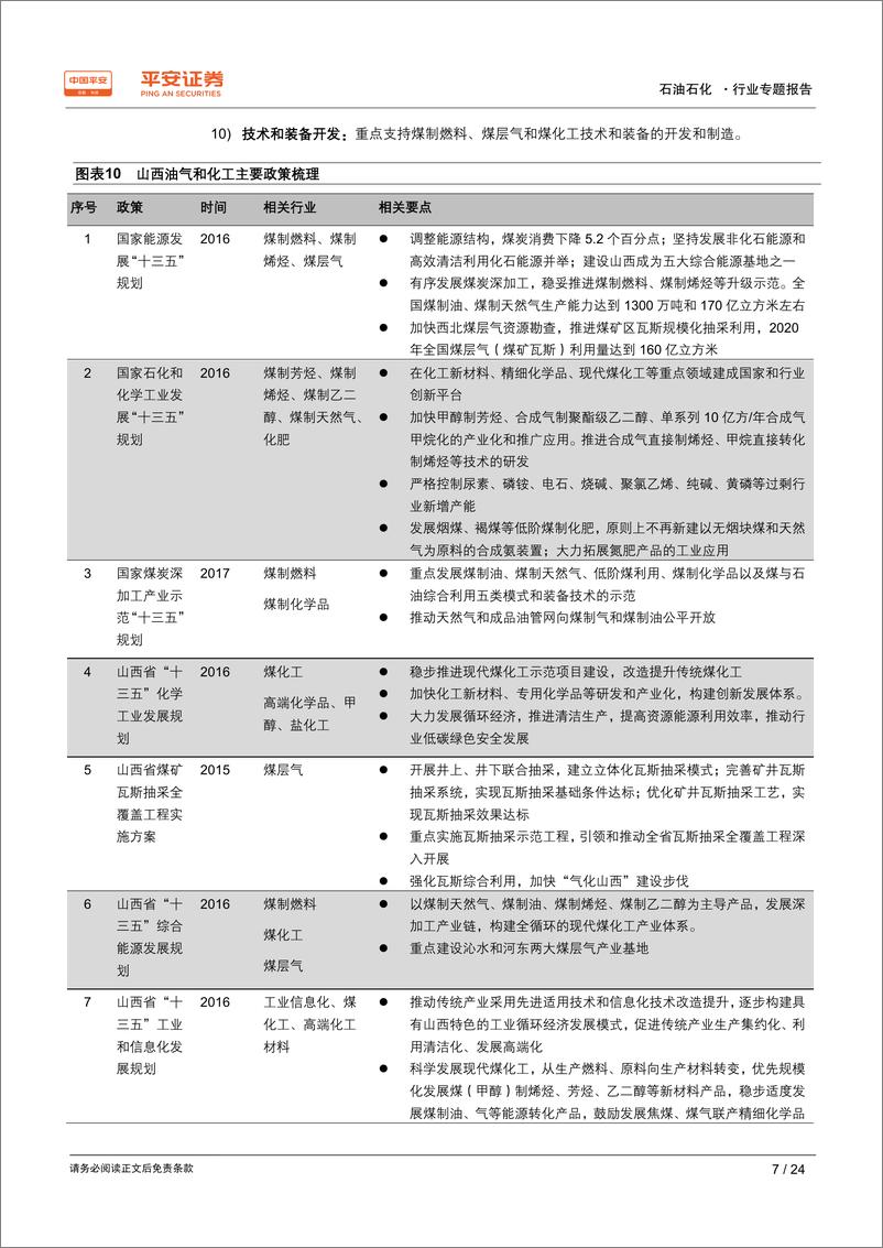 《能源化工行业区域专题报告~山西篇：煤基燃料和化工品是山西产业转型的发展方向-20190604-平安证券-24页》 - 第8页预览图