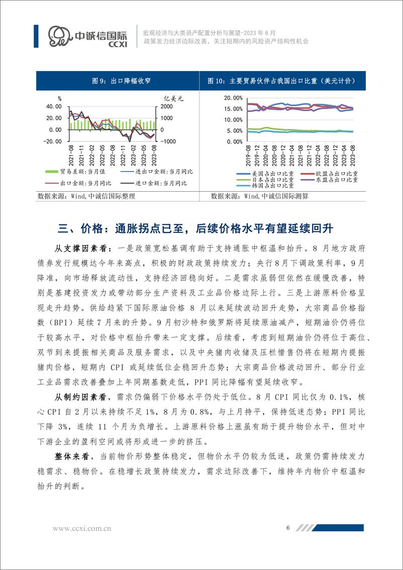 《中诚信-政策发力经济边际改善，关注短期内的风险资产结构性机会--宏观经济与大类资产配置月报（2023年8月）-14页》 - 第8页预览图