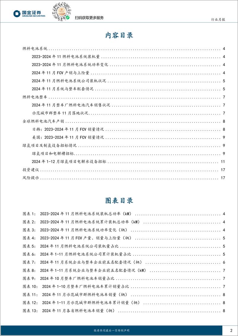 《氢能%26燃料电池行业研究月报：M1-11FCV上险达6368辆，电解槽招标1.77GW-241221-国金证券-19页》 - 第2页预览图