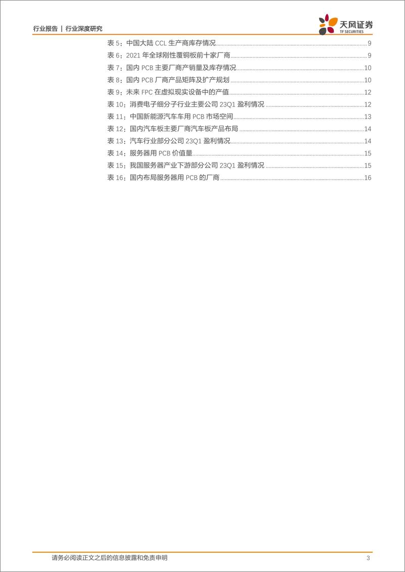 《电子行业：看好PCB多下游驱动有望进入新一轮成长周期-20230718-天风证券-18页》 - 第4页预览图