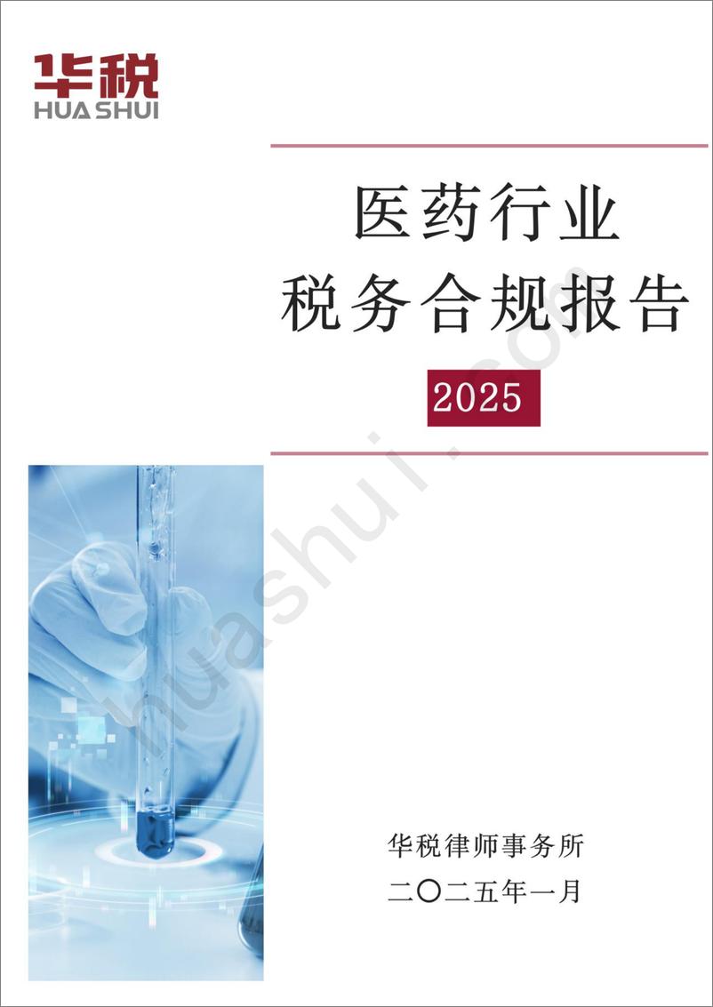 《华税_2025年医药行业税务合规报告》 - 第1页预览图