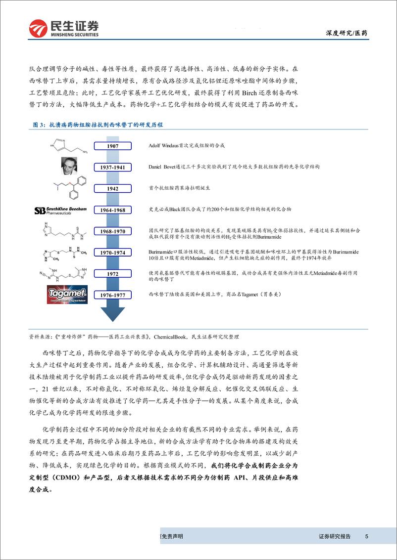 《医药行业化学原料药生产企业商业模式探讨：从不同视角看待产品型和外包型小分子原料药公司-20190529-民生证券-15页》 - 第6页预览图