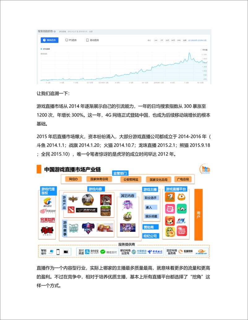 《新一轮洗牌后的游戏直播平台：斗鱼，虎牙竞品分析报告》 - 第2页预览图