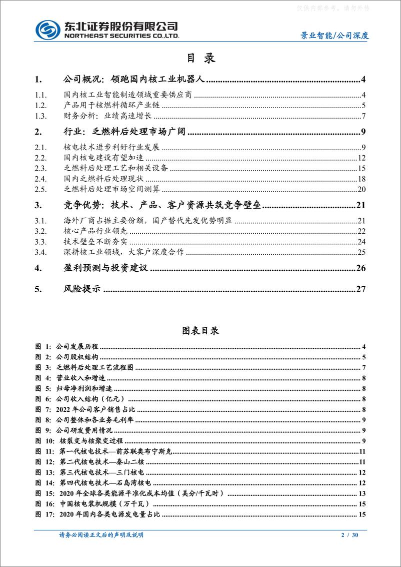 《东北证券-景业智能(688290)核工业装备小巨人，受益乏燃料后处理市场-230327》 - 第2页预览图