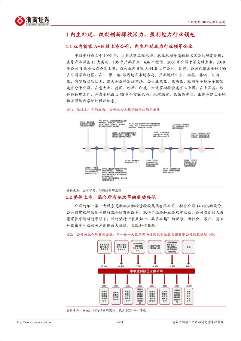 《浙商证券-中联重科-000157-中联重科深度报告：海外＋新板块凸显成长性，公司业绩＋估值有望双提升》 - 第6页预览图