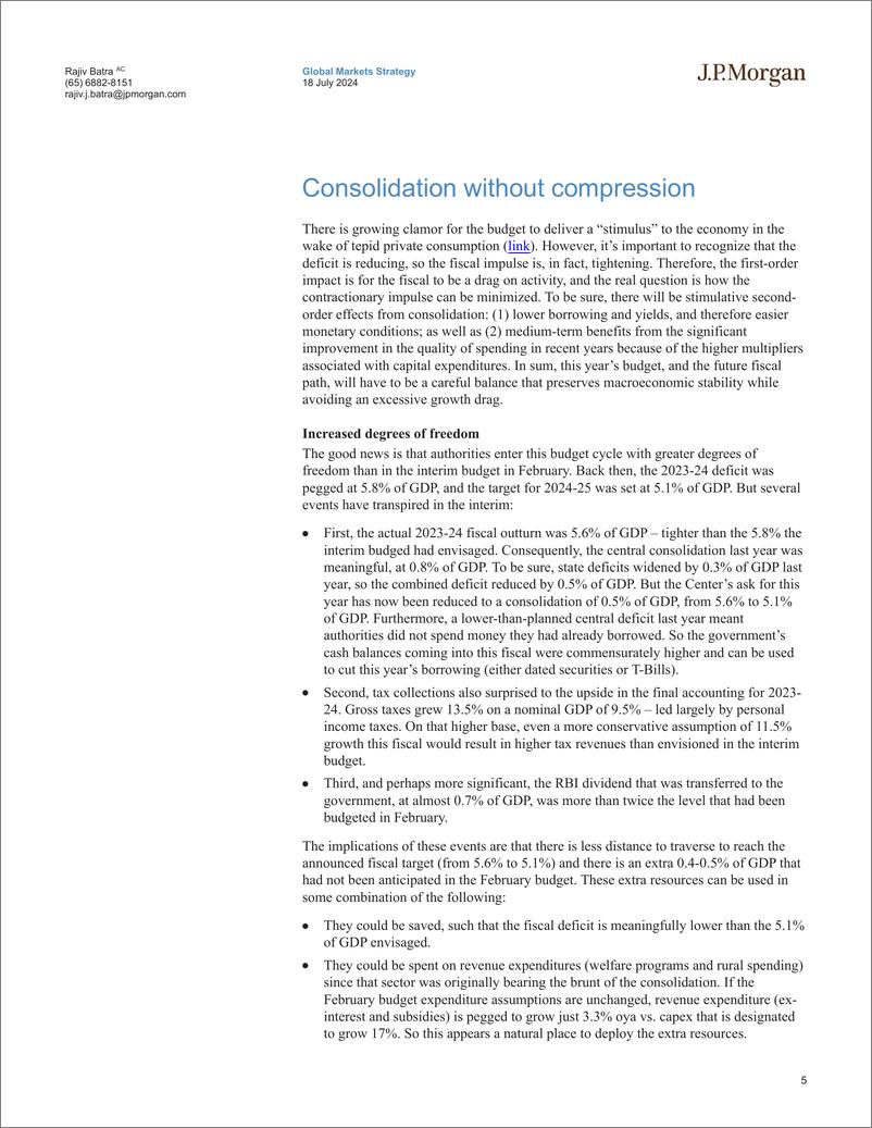 《JPMorgan-India Equity Strategy A budget for all-109288310》 - 第5页预览图