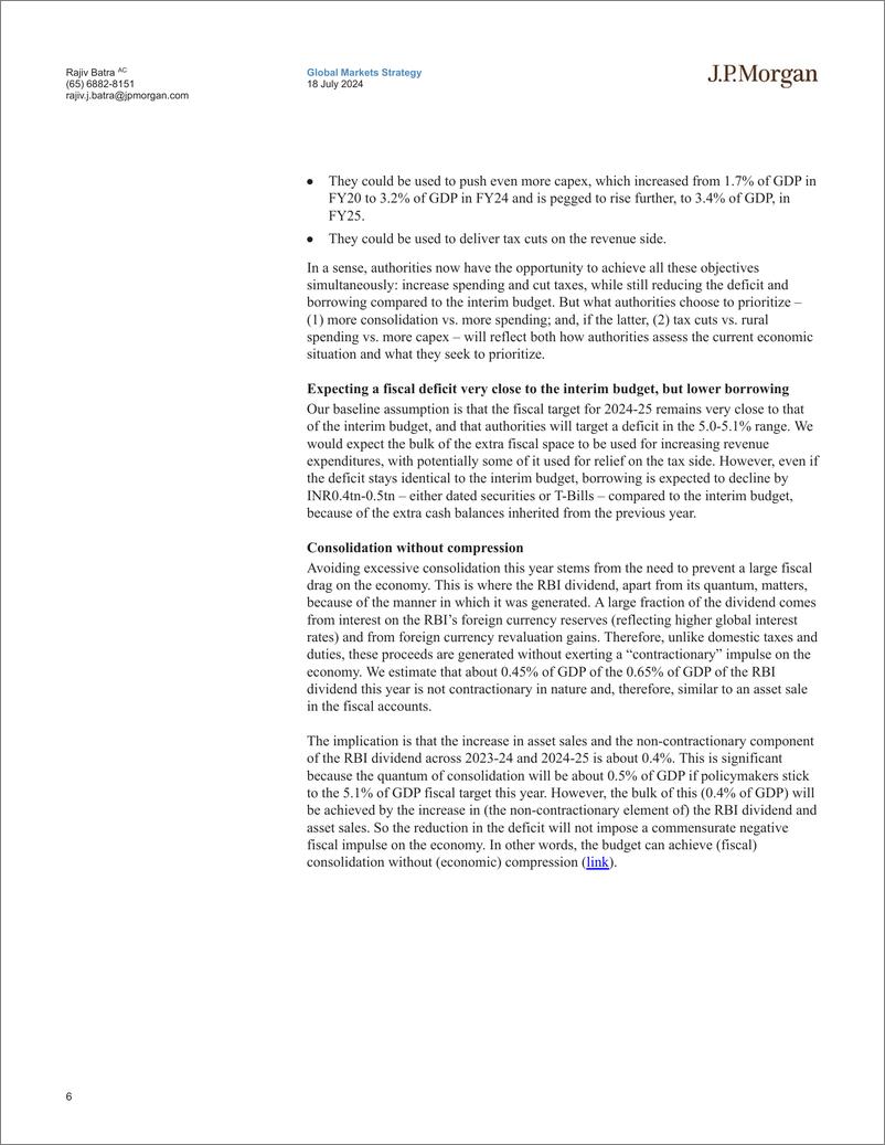 《JPMorgan-India Equity Strategy A budget for all-109288310》 - 第6页预览图