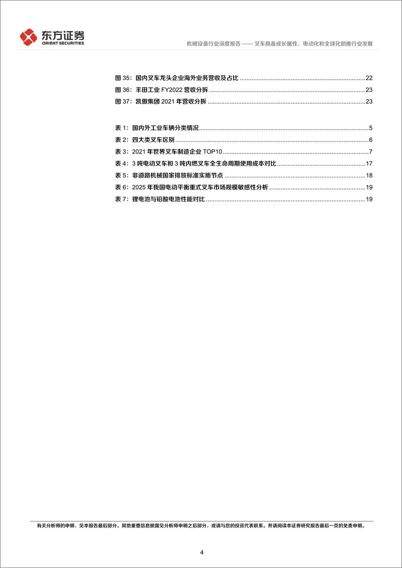 《叉车行业深度报告：叉车具备成长属性，电动化和全球化助推行业发展-20221213-东方证券-26页》 - 第5页预览图