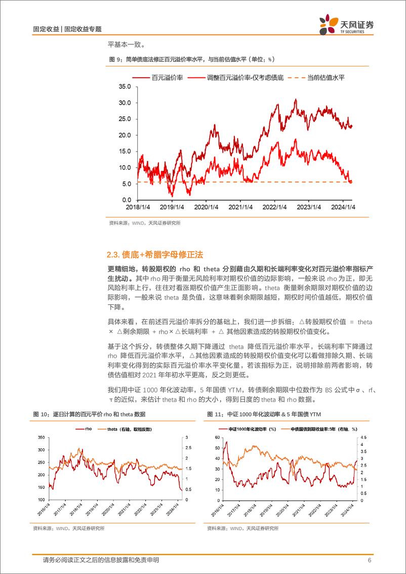 《百元溢价率指标的修正与再思考：当前转债估值是否已处于底部-240415-天风证券-11页》 - 第6页预览图