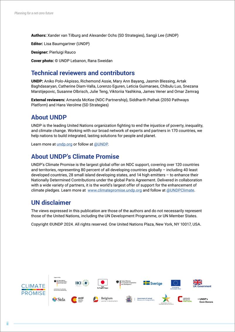 《2024规划净零排放的未来：关于如何制定长期低排放发展战略（LT-LEDS）的指导报告（英文版）-联合国开发计划署》 - 第2页预览图