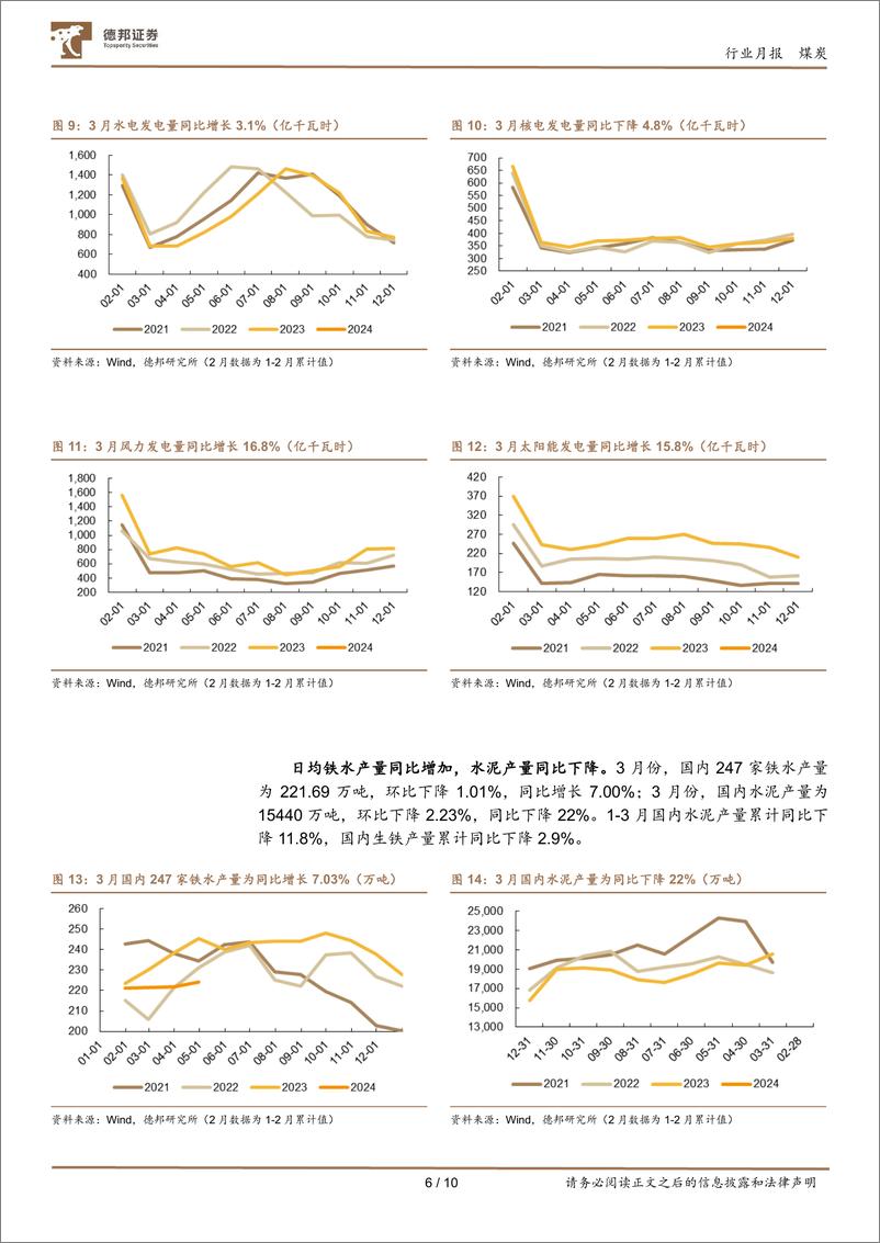 《煤炭行业月报：供给维持弱势，需求震荡筑底-240417-德邦证券-10页》 - 第6页预览图