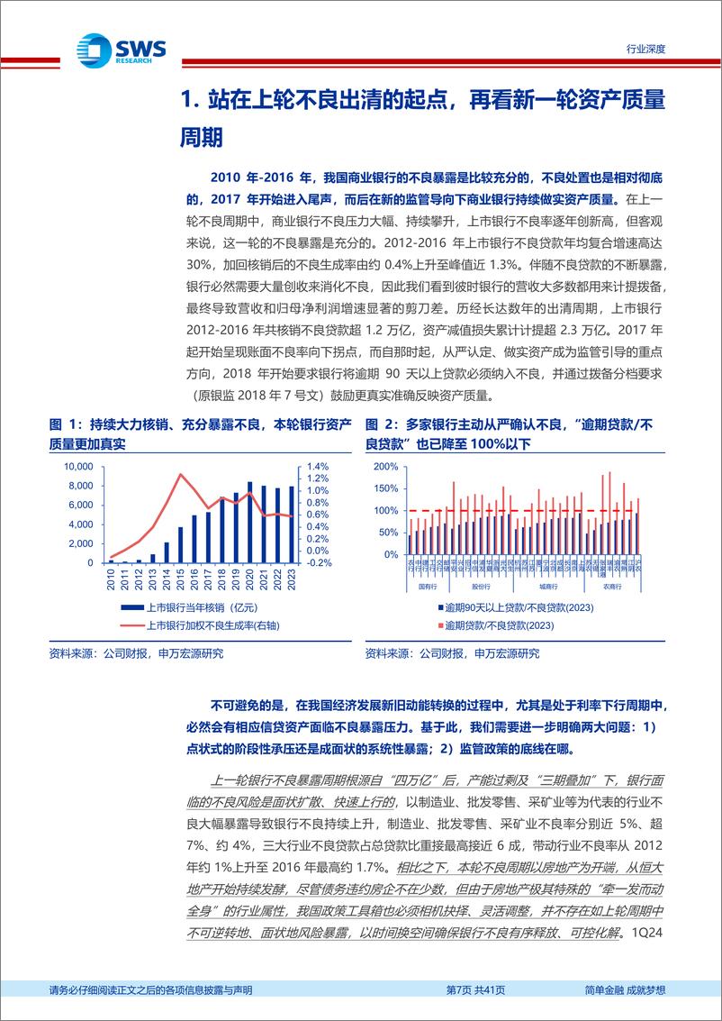 《银行业新周期、新格局系列报告之资产质量专题-再论银行资产质量：本轮地产风险周期行至何方？-240726-申万宏源-41页》 - 第7页预览图