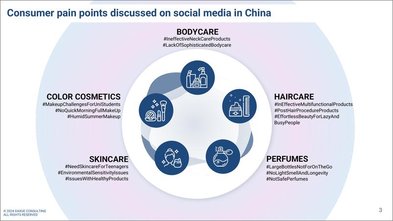 《2024年中国美容市场消费者痛点分析报告-英文版-DaxueConsulting》 - 第3页预览图