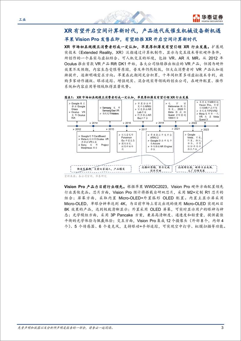 《工业行业专题研究：XR产业链机械设备新机遇》 - 第3页预览图