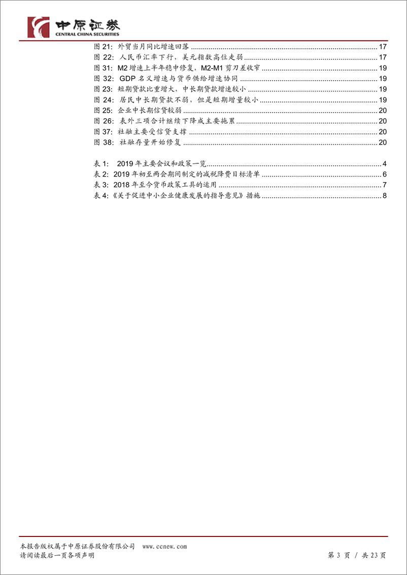 《宏观半年度：多维政策托底经济，逆周期调节对冲下行压力-20190621-中原证券-23页》 - 第4页预览图