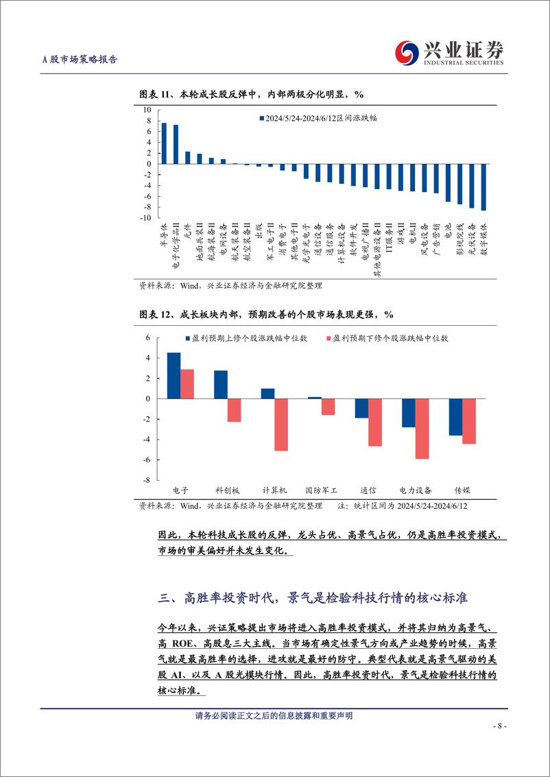 《A股策略展望：景气是检验科技行情的核心标准-240615-兴业证券-12页》 - 第8页预览图