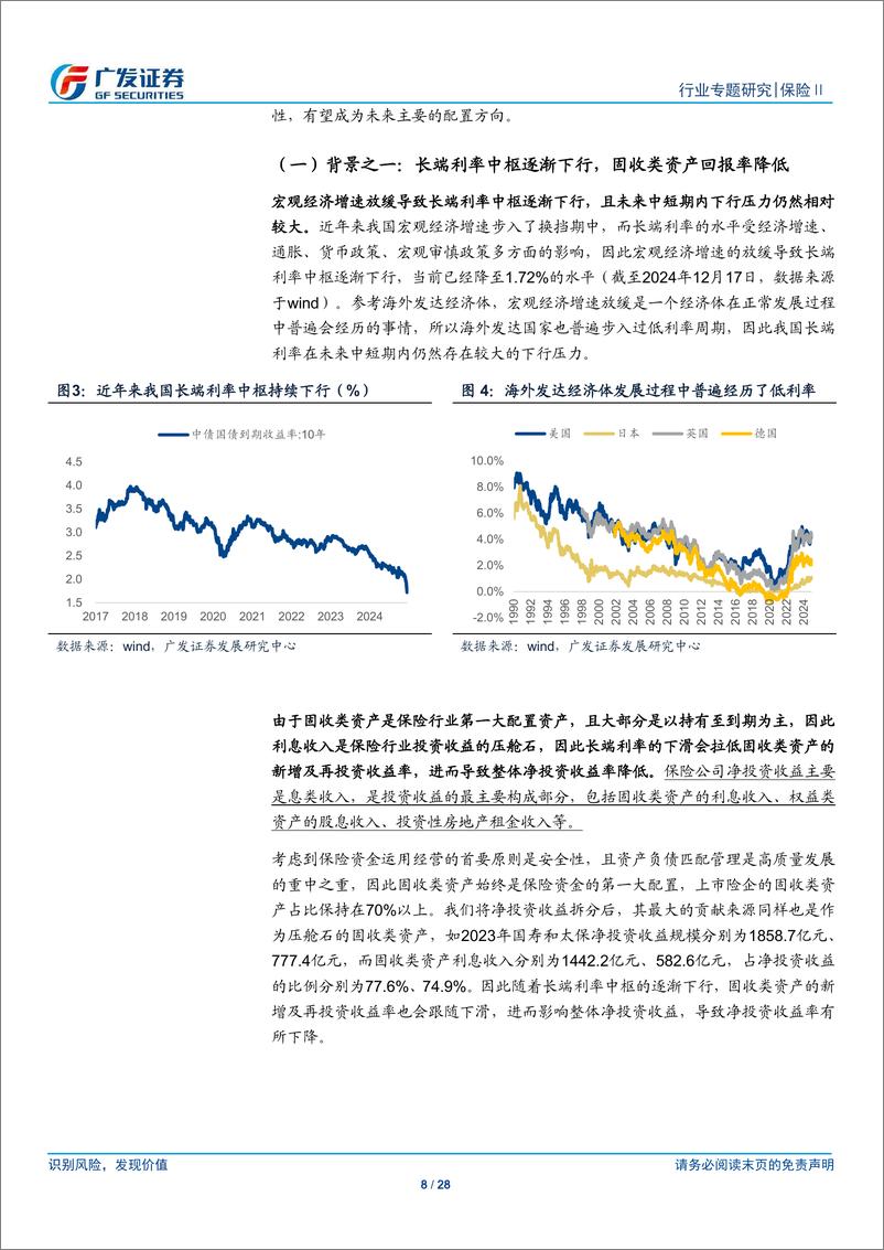 《保险Ⅱ行业保险资金权益配置：聚焦OCI和长股投，跨越低利率周期-广发证券-241219-28页》 - 第8页预览图